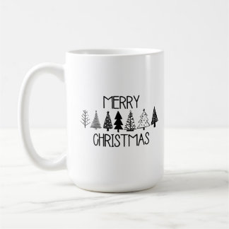 Simple Joyeux Arbres de Noël Café Mug