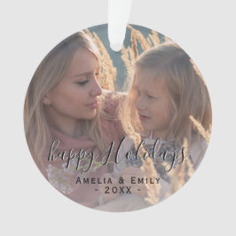 Simple Joyeux Joyeux Script Plein Photo Noël