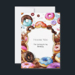 Simple Kids Donut Birthday Dankeskarte<br><div class="desc">Zeigen Sie Ihre Dankbarkeit mit unserer Simple Kids Donut Birthday Dankeschön Card! Diese Karte mit spielerischen Designs und anpassbaren Textfeldern ermöglicht es Ihnen, Ihre Wertschätzung im Stil auszudrücken. Egal, ob Sie den Gästen für ihre Anwesenheit danken oder ihre süßen Geschenke anerkennen, diese Dankeschön-Karte verleiht Ihren Gesten nach der Feier eine...</div>