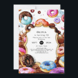 Simple Kids Donut Birthday Einladung<br><div class="desc">Machen Sie sich mit unserer Einladung zum Geburtstag von "Simple Kids Donut" auf eine süße Feier gefasst! Mit spielerischen Designs und schönen Illustrationen von farbenfrohen Donuts Set diese Einladung die Bühne für eine lustige Ansammlung. Vollständig anpassbar, können Sie den Namen und die Party Ihres Kindes hinzufügen, um eine personalisierte Touch...</div>