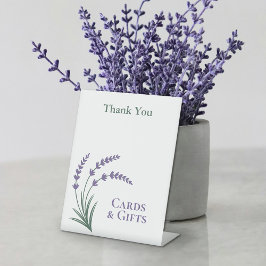 Simple Lavender Wedding Gifts & Cards Sockelschild