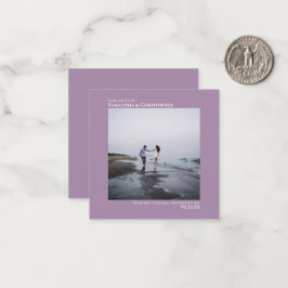 Simple Lavender Wedding Speichern Sie das Date Fot Mitteilungskarte