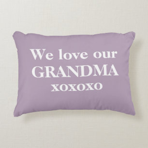 Simple Lavender & White 'Wir Liebe unser Oma' Dekokissen