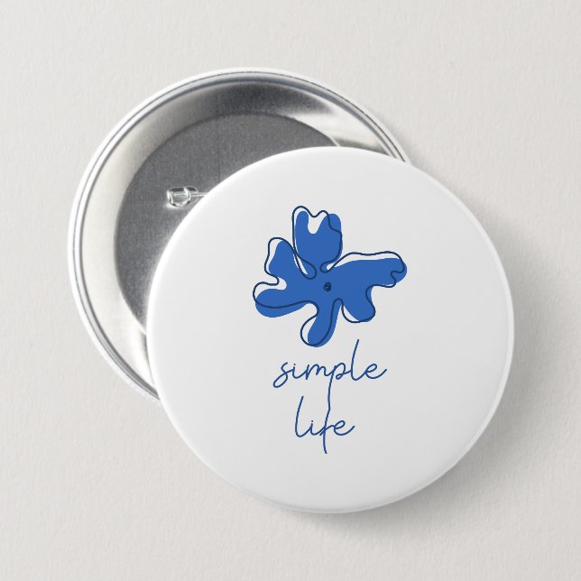 Simple Life Minimalism Button (Vorne & Hinten)