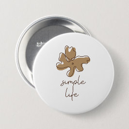 Simple Life Minimalism Button