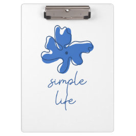 Simple Life Minimalism Clipboard Klemmbrett