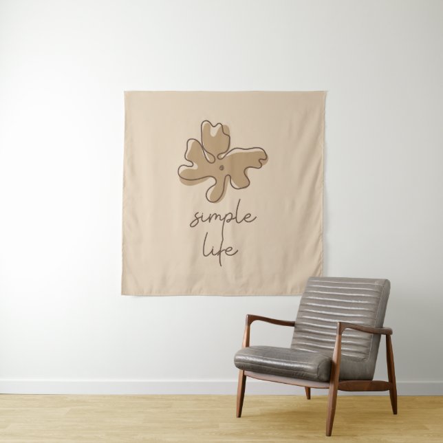 Simple Life Minimalism Tapestry Wandteppich (Beispiel)