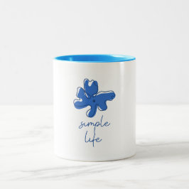 Simple Life Minimalism Zweifarbige Tasse