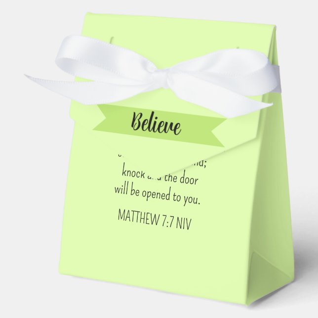 Simple Lime Green Frage Gottsbibel Verse Christlic Geschenkschachtel (Vorderseite)