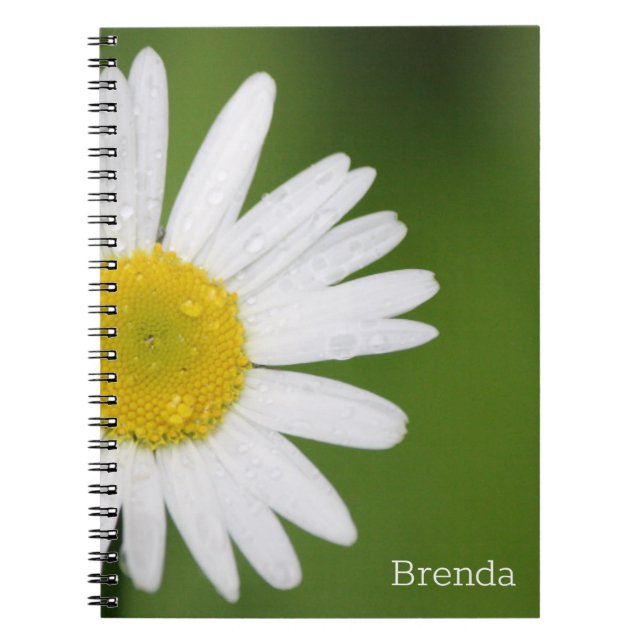 Simple Little Daisy Blume Spiral Notebook Notizblock (Vorderseite)