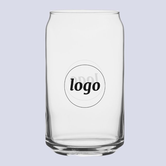 Simple Logo Branded Promotional Business (Simple logo business branding promotional stemless can glass tumbler)