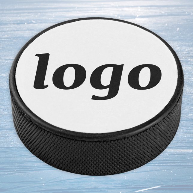 Simple Logo Branding Business Promotional Eishockey Puck (Simple logo business branding promotional sports team ice hockey puck)