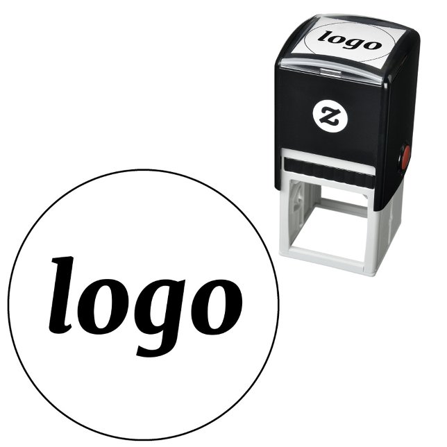 Simple Logo Branding Business Promotional Permastempel (Simple logo business branding promotional self inking stamp with choice of ink color)