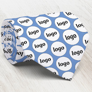 Simple Logo Entreprise Cravate Bleue Cou