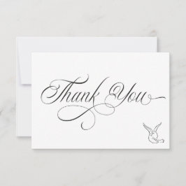 Simple Love Birds Thank You Card Dankeskarte