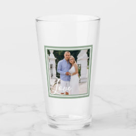 Simple Lovely Valentine's Couple Beer Glass Glas