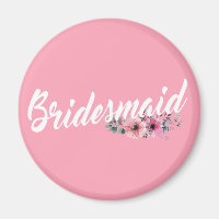 Simple Magnet de mariage pour demoiselle d'honneur