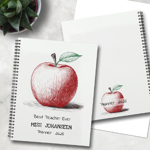 Simple Main tiré mignon Pomme rouge meilleur ensei