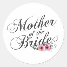 Simple Mariée Mère de la Mariée | Autocollant