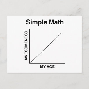 Simple Math Postkarte
