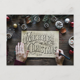 Simple Merry Christmas Postkarte