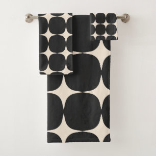 Simple Mid-Century Moderne Élégant Motif noir