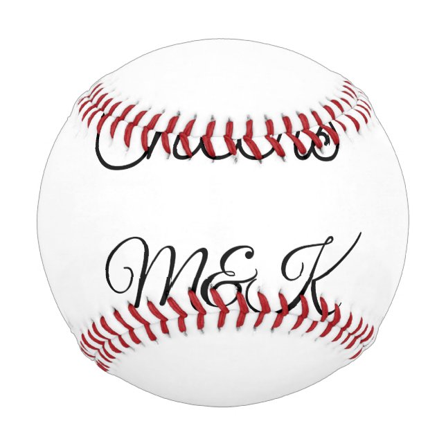 Simple minimal add name cheers couple name custom  baseball (Vorderseite)