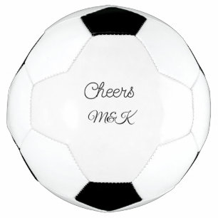 Simple minimal add name cheers couple name custom  fußball