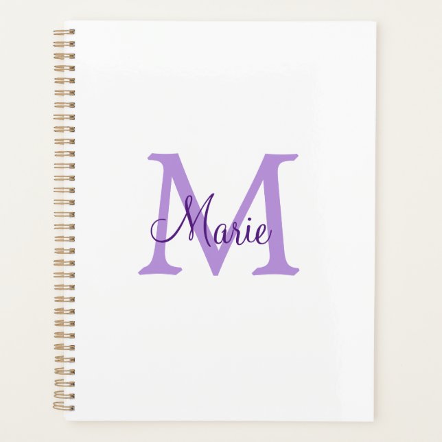 simple minimal add name monogram pink red   throw  planer (Vorderseite)