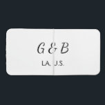 SIMPLE MINIMAL add your couple name city name text Beer Pong Tisch<br><div class="desc">design</div>