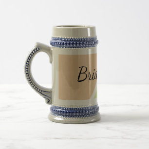 SIMPLE MINIMAL add your name custom bridesmaid C Bierglas