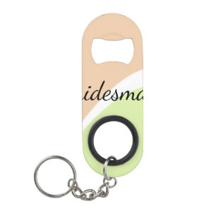 SIMPLE MINIMAL add your name custom bridesmaid C Mini Flaschenöffner