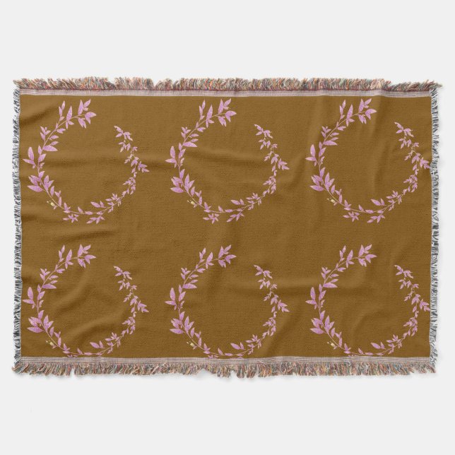 simple minimal add your text monogram name throw b decke (Vorderseite)