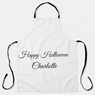 SIMPLE MINIMAL.CUTIE NAME BABY frohes Halloween Schürze