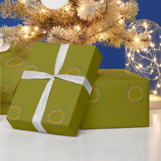 Simple minimal elegant custom logo here company cl geschenkpapier (Feiertage)