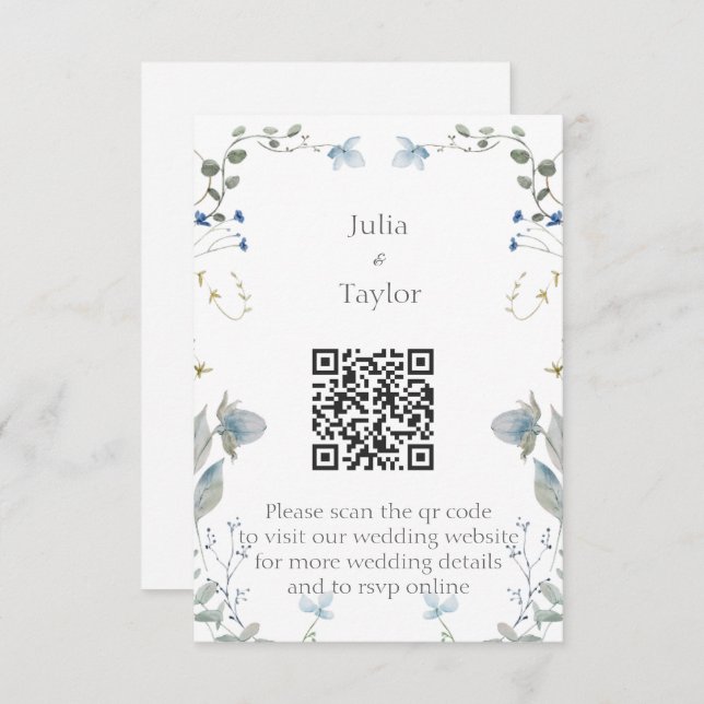 Simple Minimal Enclosure Card Begleitkarte (Vorne/Hinten)