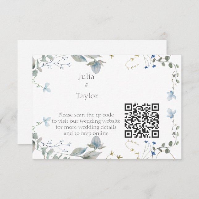 Simple Minimal Enclosure Card Begleitkarte (Vorne/Hinten)