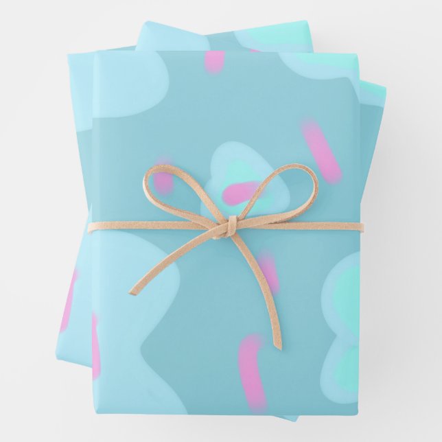 SIMPLE MINIMAL MODERN MONOGRAM ELEGANT STYLE  TOTE GESCHENKPAPIER SET (Beispiel)