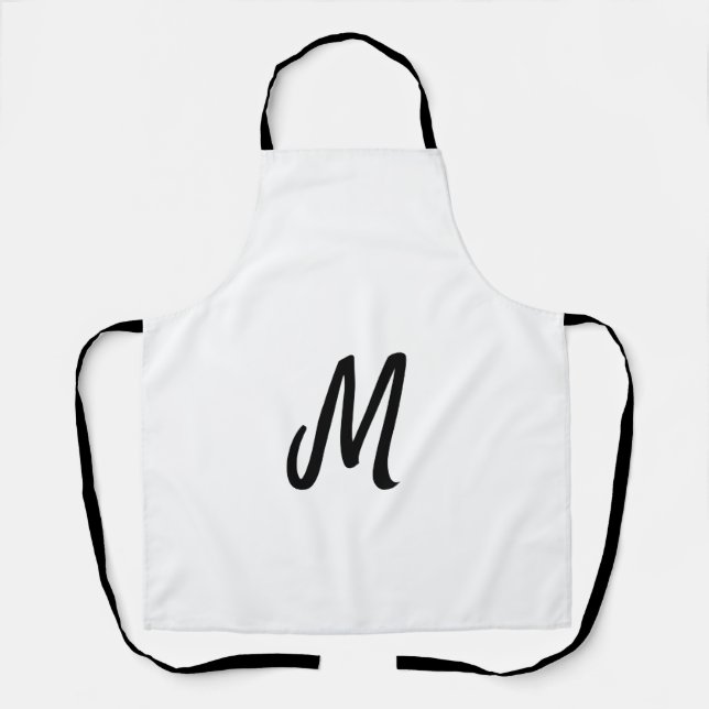 simple minimal monogram logo personalized baking   schürze (Vorderseite)