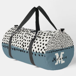 Simple Minimal Monogram Name Backpack Duffle Bag