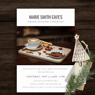 Simple minimal Photo Business Grand Invitation d'o