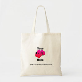 Simple Minimalist Logo Promotional Business  Tragetasche
