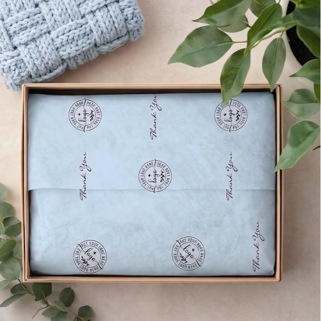 Simple Minimalist Modern Light Blue Seidenpapier (Von Creator hochgeladen)