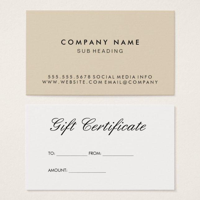 Simple minimaliste (Devant & derrière)