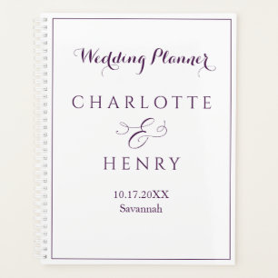 Simple minimaliste Élégant Mariage violet