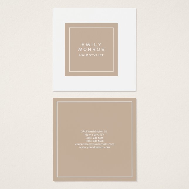 Simple minimaliste moderne (Devant &amp; derrière)