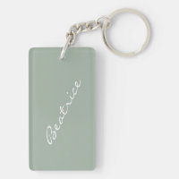 Simple minimaliste Nom de script Sage Green Person