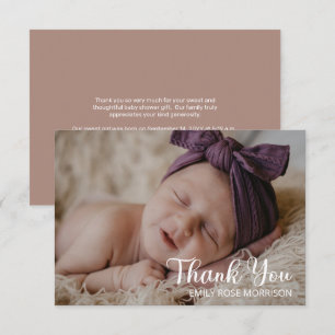 Simple minimaliste un Baby shower photo Merci