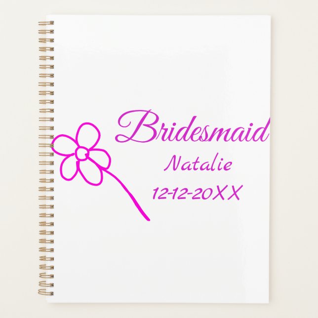 Simple minimum rose bridesmaid ajouter le nom de l (Devant)