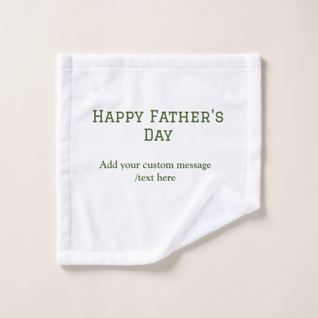 Simple minimum vert heureux fête des pères meilleu (Gant de toilette)